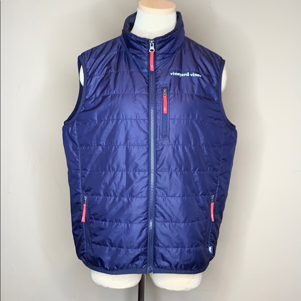Vineyard Vines boys puffer vest, navy, size XL(18)